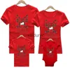Family Matching Outfits Christmas family outfit Deer Santa mother kids Christmas T-shirt Mommy Daddy Baby red family matng outfits christmas clothes H240508