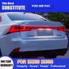 For Lexus IS200 IS250 Is300 Is350 13-20 LED Tail Light Car Taillight Assembly Rear Lamp Brake Reverse Running Lights Streamer Turn Signal