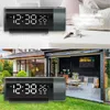 Table Clocks Digital Alarm Clock LED Electronic Projector Watch Time Projection Bedroom Bedside Automatic Backlight 180° Rotation