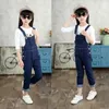 Kids Denim Overalls for Teenagers Spring Jeans Dungarees Girls Pocket Jumpsuit Children Boys Pants For Age 4 5 7 9 11 13 Years 240115