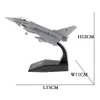 1 100 EF-2000 Eurofighter Typhoon Fighter Modell-Ausstellungsständer, Sammlung, Geschenk, EF 2000 Legierungsmodellflugzeug, Mini-Deko-Haus 240116