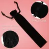 50 Pcs Black Velvet Pen Pouch Sleeve Holder Single Pen Bag Case Pencil Bag 240115