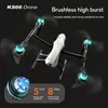 KS66 Alloy Aerial Photography Drone Brushless Quadcopter Optical Flow High-definition Camera Remote Controlドローン