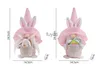 Other Event Party Supplies Easter Decorations Bunny with Egg Spring Decorative Figurines Plush Doll Home Living Room Tiered Tray Decor Easter Gifts YQ240116