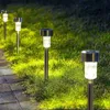 Lâmpadas de gramado 12Pack Solar Garden Light Outdoor Solar Powered Lamp Lanter Iluminação de paisagem à prova d'água para Pathway Pátio Quintal Decoração de gramado YQ240116