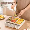 Pans Nonstick Divided Grill Pan Portable Heat Resistant Grilling Multifunctional Frying With Section Skillet Mini Pancake