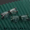 2024 Luxe ontwerper CH Zonnebril voor Men Women Chromes Glazen frames Nieuwe metalen platte lens vierkant mode hart bril frame man unisex brillen 4hb6