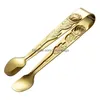 Rose gegraveerde Mini Tong Sugar Ice Clip Kitchen Bar Tool 0530 Drop Delivery Dhceo