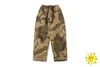 Calças masculinas Kapital Kountry Homens Mulheres Exército Verde Camuflagem Enrugada Carga Elástica Cordão Calças Casuais High Street