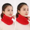 Bufandas Bufanda elástica Acogedor Punto Invierno para mujeres Suave Cálido Color Sólido Calentador de cuello con diseño a prueba de viento Clima