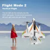 2.4G 6ch X450 3D/6G Rc Vertical Takeoff Led Rc Glider Fixed Wings Rc Airplane Model Rtf Remote Control Rc Toy For Kids Gifts 240116