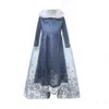 Robe Elsa pour filles, vêtements de fête Cosplay, imprimé reine des neiges Anna, robe de princesse d'anniversaire, Costume pour enfants, 240116