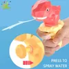 Sand Play Water Fun HUIQIBAO Cute Dinosaur Baby Cartoon Animals Water Gun Portable Children Summer Beach Outdoor Water Spray Guns Toys Boy Kids Game