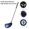 Atualizar magnético clube de golfe ferro cobre couro sintético luxo cunha protetora headcover conjunto gota 240116