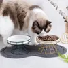 Pet Food Bowl Tilt High Bottom Neck Protector Antikoking Dog and Cat Water Antidumping Feeding Supplies 240116