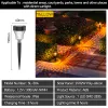 Garden Lights utomhusvattentät RGB Vit gul belysning Solar Path Lawn Light Christmas Garden Dekorativa Landscape Shine Lamps 11 ll