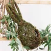 Other Event Party Supplies Handmade Rattan Easter Bunny Wreath Bird Nest DIY Crafts Base For Easter Eggs Hanging Front Home Wall Doors YQ240116