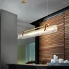 Avizeler LED yemek masası için kullanılır Restoran Mutfak Aydınlatma Süspansiyon Uzun Akrilik Sabit Cihaz