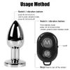 Gode en acier inoxydable amusant flirtant produits pour adultes rond godemichet anal stimulateur jouets sexuels plug anal de vibration en métal pour couple gay 240115