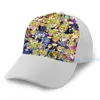 Ballkappen Mode JJBA Giorno Giovanna Collage Basketball Cap Männer Frauen Grafikdruck Schwarz Unisex Erwachsene Hut