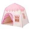 Barn Play Tent Princess Castle Play Tent Oxford Fabric Large Fairy Playhouse med bärväska för pojkar flickor inomhus utomhus 240115