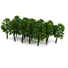 Decoratieve Bloemen 20 Stuks 8CM Mini Model Bomen Micro Landschap Decor Trein Layout Accessoires Hoge Simulatie Effect DIY Maken Props