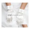 Bridal Gloves Iovry Satin Pearl Waist Length Fl Finger Wedding Rhinestone Glove6250049 Drop Delivery Party Events Accessories Dhqjr
