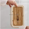 Healthy Material Lunch Box 3 Layer 900Ml Wheat St Bento Boxes Microwave Dinnerware Food Storage Container Lunchbo Drop Delivery Dhnis