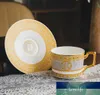 Set da caffè per tazza da bere in ceramica con tazza da colazione europea creativa alla moda in porcellana Bone China