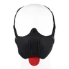 Puppy Play Gay Toys Rubber Half Face Dog Mask Hood Sex für Männer Spiele für Erwachsene Slave Bondage Restraint Maulkorb mit Zunge 240115