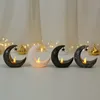 Eid Mubarak Party Decoration Star Moon Led Candlestick Ramadan Kareem Light Kids Adults Happy Decor 240116