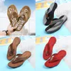 Women Designers slippers Sandals Flat Slides Flip Flops Summer leather Outdoor Loafers Bath Shoes Beachwear Slippers Black White