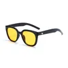 نسخة كورية جديدة مربعة Sunshade Sunglasses for Women's Trendy Cat's Eye Street Photo ، عرض إطار كبير ، وجه صغير ، نظارة شمسية مقاومة للأشعة فوق البنفسجية