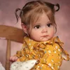 NPK 60CM born Handmade 3D Skin High Quality Reborn Toddler Maggie Detailed Lifelike Handrooted hair Collectible Art Doll 240115