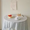 Paño de mesa Tablero de ajedrez de algodón Mantel impermeable rectangular para decoraciones de boda Comedor
