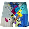 Pantaloncini da uomo Pantaloncini corti da spiaggia casual estivi Abbigliamento Stampato in 3D Costume da bagno da uomo personalizzato Hip Hop da surf maschile