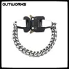 Armband Outworks 1017 Alyx 9SM Lighing Hero Chain Halsband Hip Hop Accessories Smiley Pearl Necklace For Men Women Girls Jewelry