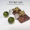 Projektant Tory Kolczyki z niszowym designem miedziane Oryginalne złote ceramiczne koraliki High-end Uczucie Lekkie Luksusowe i antyczne kolczyki biżuterii w stylu antycznym