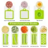 14 in 1 Multifunctional Vegetable Cutter Shredders with Basket Fruit Potato Onion Chopper Carrot Grater Slicer Mandoline