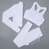 2/3/5-teiliges nahtloses Damen-Yoga-Set, Sportbekleidung, Fitnessstudio, Fitness, langärmelig, Crop-Top, Taille, Sportbekleidung 240116