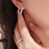 Choucong 2.6ct D couleur Moissanite boucles d'oreilles à clip réel 100% argent Sterling 925 or blanc cerceau diamant pierres précieuses boucle d'oreille pour les femmes bijoux de fête de mariage cadeau