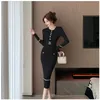 Ultra thin design midi long pencil dress women's automatic spring fashion O-neck shear dress elegant knitted luxury women's clothing 240116