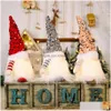 Gnomo di Natale P Giocattoli luminosi Decorazioni natalizie per la casa Anno Bling Ornamenti giocattolo Regali per bambini Consegna in 10 gocce Dhgx5