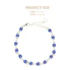 Charme pulseiras olho pulseira par emparelhado jóias combinando casal coisas azul frisado senhora pulseira cristal