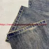 メンズパンツ洗浄されたヴィンテージの苦しめられたイエロージーンズの男性女性レジャーズボンセフェルレウ