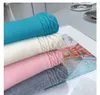 Pantaloni per bambini Pantaloni a maglia spessa per ragazze 2024 Bambini Autunno Inverno Cotone Gamba larga Casual Rosa Bianco Stile coreano