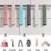 Hängare 8 Packa över dörrkrokarna Metal Single Hanger med rostfritt stål förvaringsställklädhållare