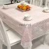 Masa bezi Masa Bezi Beyaz Cam İplik Dantel Masa Kapağı Hollow Out Avrupa İşlemeli Masa Yemek Masa Diz örtüsü Çiçek Romantik Kahve Covervaiduryd