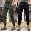 Camo Navy Trousers Man Harem Y2k Tactical Military Cargo Pants for Men Techwear High Quality Outdoor Hip Hop Work Stacked Slacks 240115