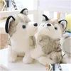 Animais de pelúcia bonecas crianças brinquedo husky cão p boneca brinquedos presentes crianças presente de natal entrega gota dhtip